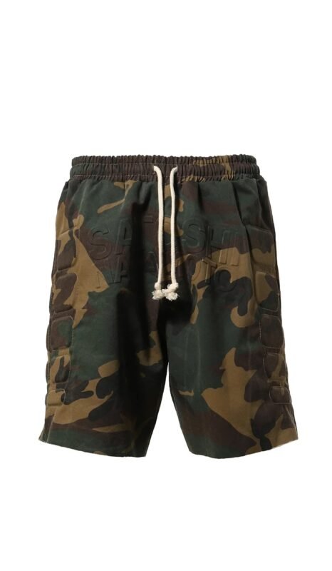 Satoshi Nakamoto Camo Moto Shorts Camo