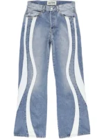 Satoshi Nakamoto Swirl Seam Jeans