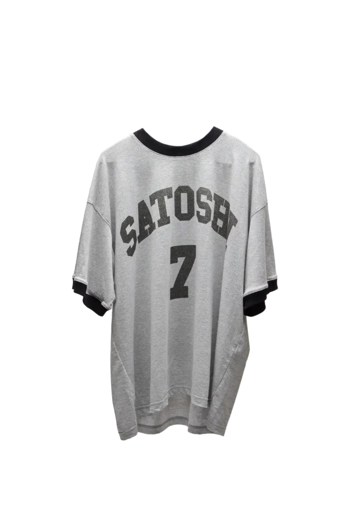 Satoshi Nakamoto Glitter Ringer 7 Tee