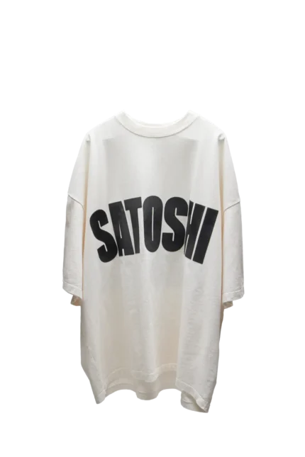 Satoshi Nakamoto Jumbo Font Oversized Tee