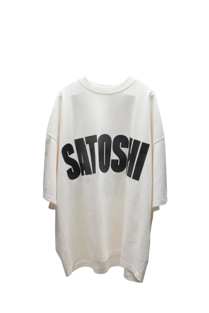 Satoshi Nakamoto Jumbo Font Oversized Tee