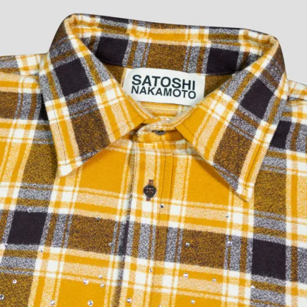 Satoshi Nakamoto Shattered Glass Flannel