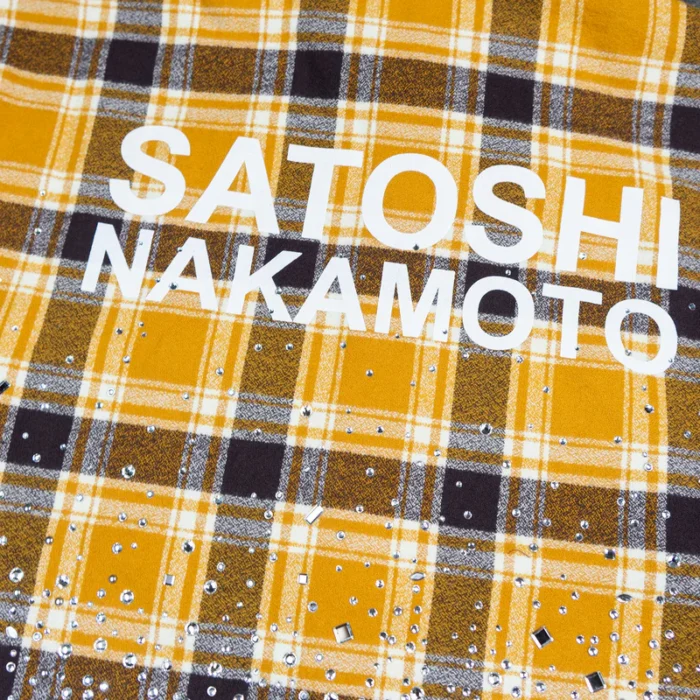 Satoshi Nakamoto Shattered Glass Flannel