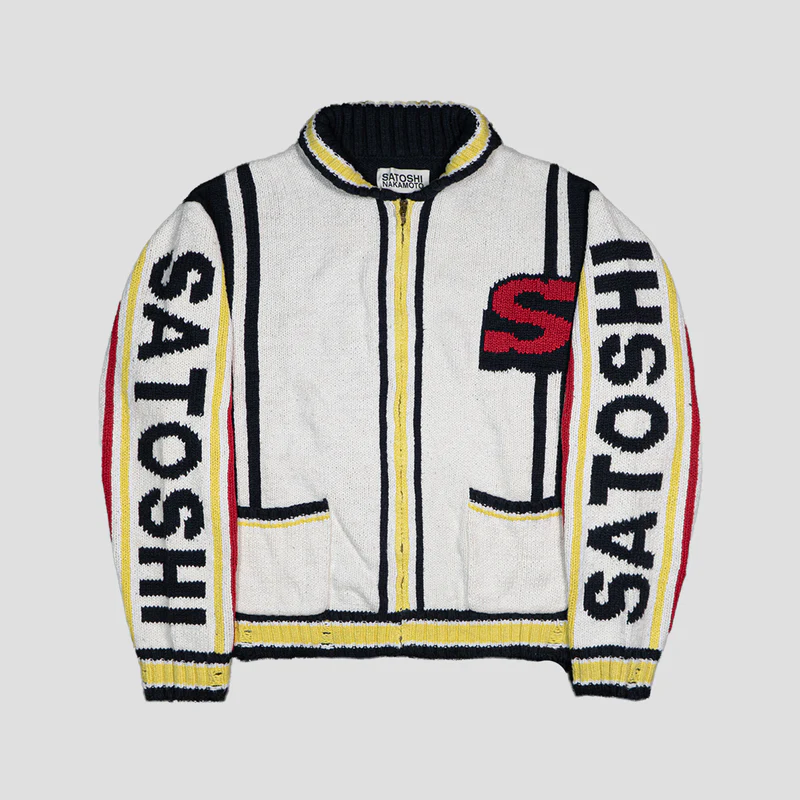 Satoshi Nakamoto “Memory” Varsity Cardigan