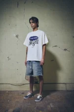 Satoshi Nakamoto Denim Moto Short