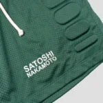 Satoshi Nakamoto Mesh Moto Shorts Green