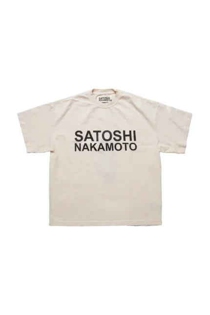 Satoshi Nakamoto Satoshi Logo Tee White Shirt