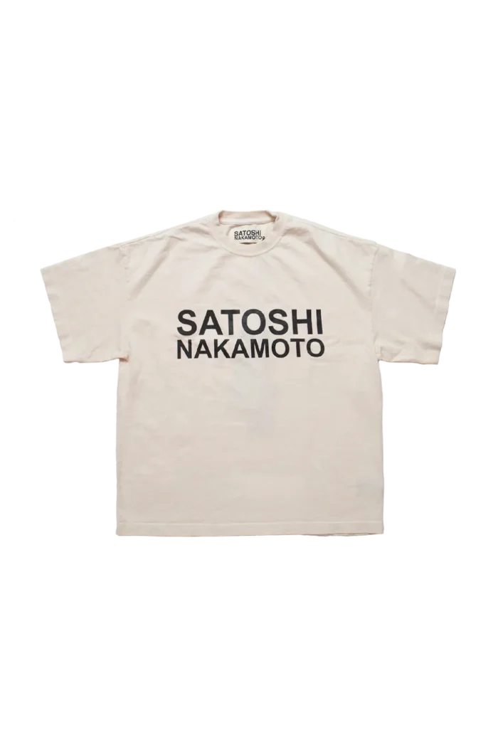 Satoshi Nakamoto Satoshi Logo Tee White Shirt