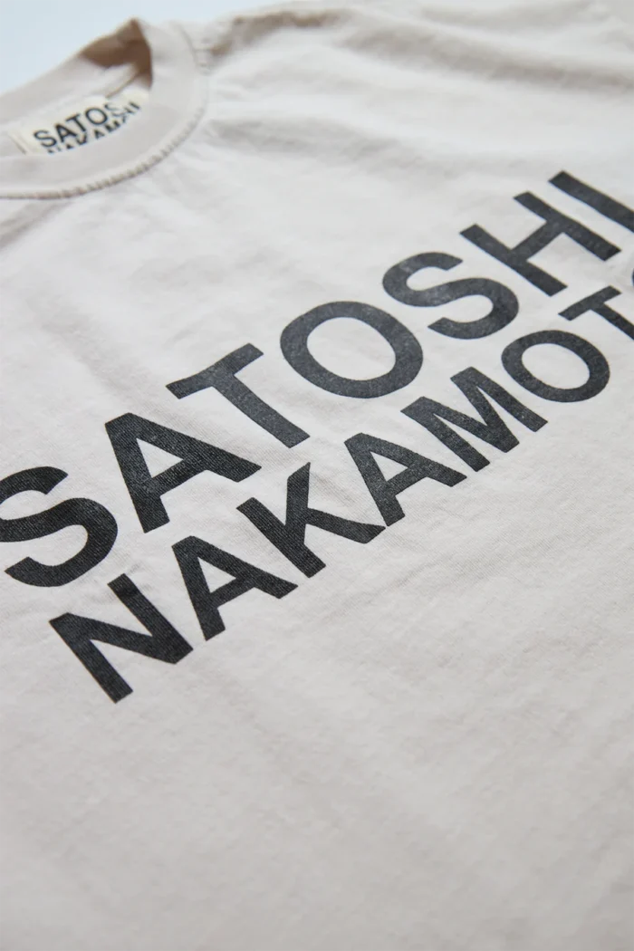 Satoshi Nakamoto Satoshi Logo Tee White Shirt