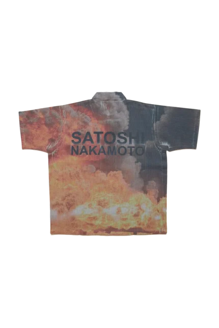 Satoshi Nakamoto Weird Time Shirt Blue