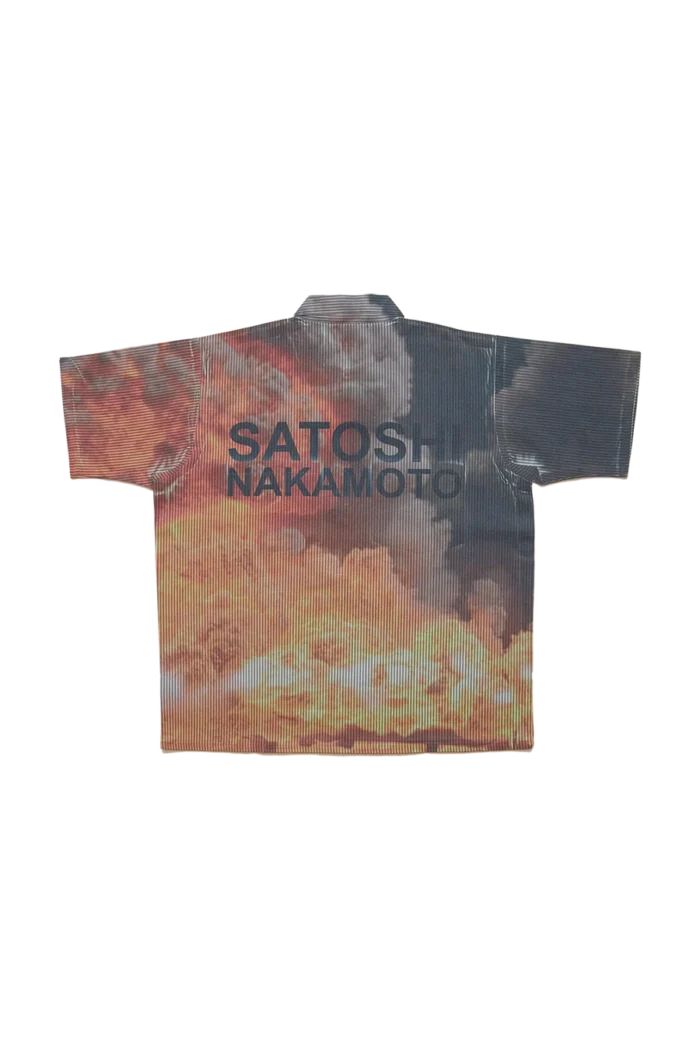 Satoshi Nakamoto Weird Time Shirt Blue