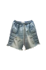 Satoshi Nakamoto Denim Moto Short