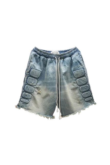 Satoshi Nakamoto Denim Moto Short