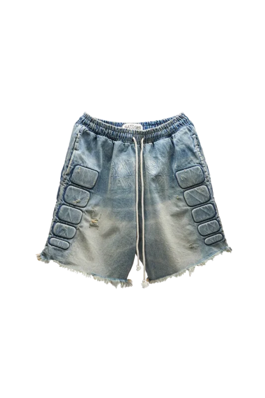 Satoshi Nakamoto Denim Moto Short