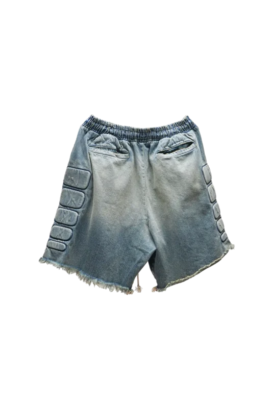 Satoshi Nakamoto Denim Moto Short