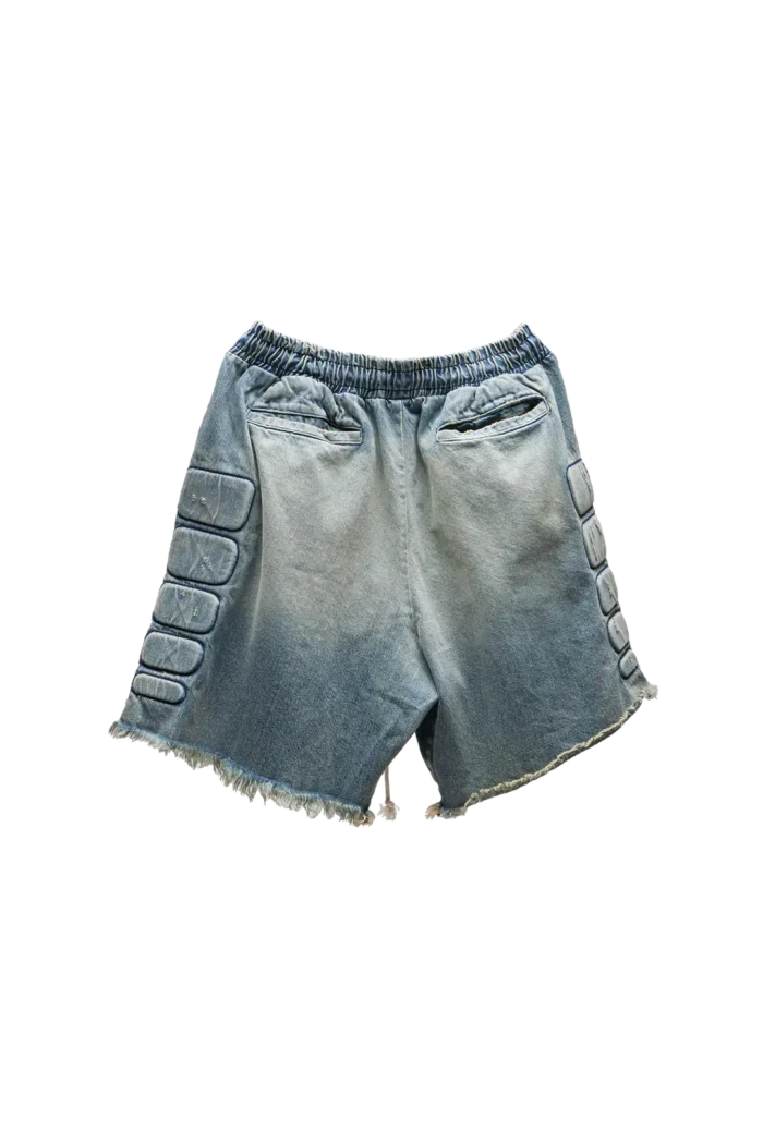Satoshi Nakamoto Denim Moto Short