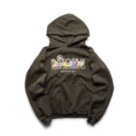 SATOSHI NAKAMOTO x SICKO – Studded Gradient Hoodie (Brown)