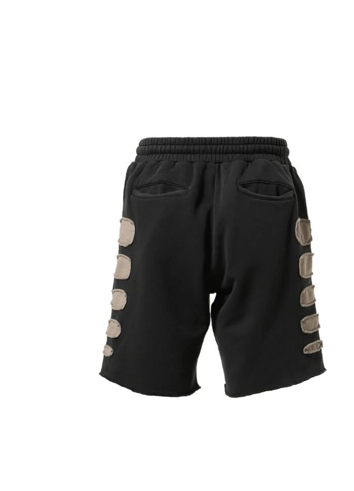 Satoshi Nakamoto Patchwork Moto Short