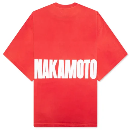Satoshi Nakamoto ‘Red’ Impact Logo Tee