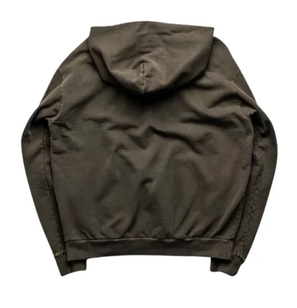 SATOSHI NAKAMOTO x SICKO – Studded Gradient Hoodie (Brown)