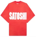 Satoshi Nakamoto ‘Red’ Impact Logo Tee