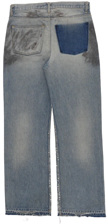 Satoshi Nakamoto ‘Other Scenes’ Shattered Glass Denim Jeans